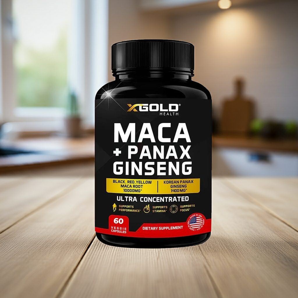 XGOLD Maca Panax Ginseng – Men's - Energy & Daily Nutrition Support – 60 capsule - Image 2