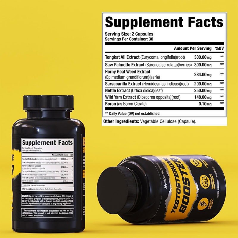 Hylite Nutrition Testosterone Booster 60 Capsule - Image 3